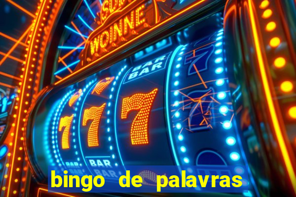 bingo de palavras 3 ano